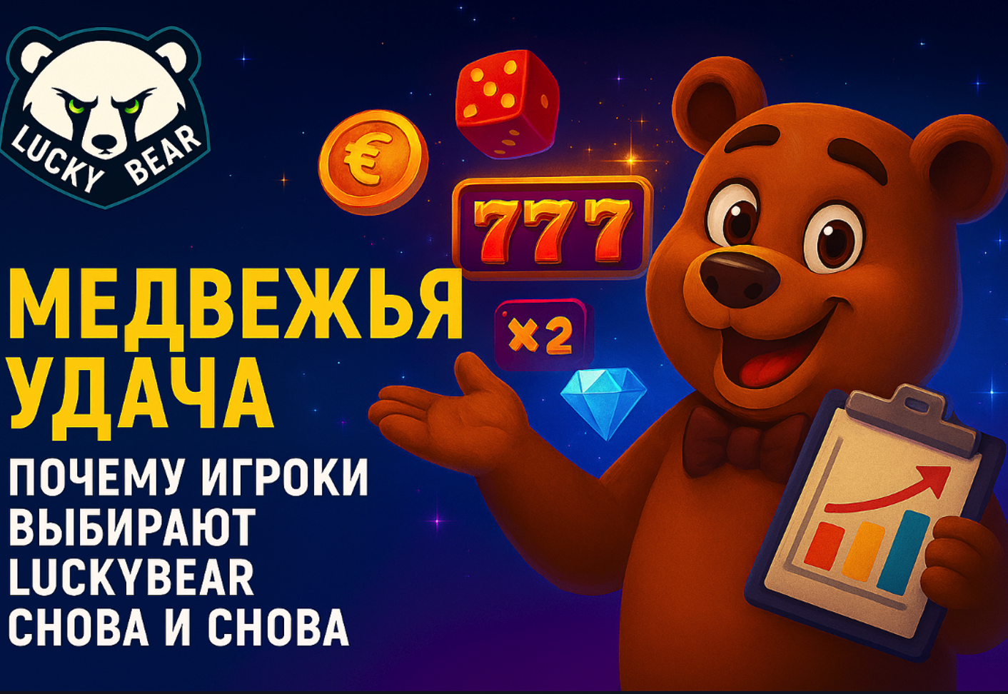 LuckyBear: Яркие цвета Rainbow Riches